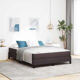 vidaXL Postelja z vzmetnico Drugo Temno rjava 160 x 200 cm blago | Shoptok.si