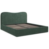 Makamii Zelena oblazinjena zakonska postelja s prostorom za shranjevanje z letvenim dnom 140x200 cm Kahai – | Shoptok.si