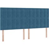  s madracem i skladištem Tamno plava 200 x 200 cm Baršun | shoptok.hr