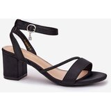 VINCEZA Ladies Sandals On Heel With Zirconia | shoptok.hr