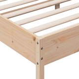  Okvir kreveta s uzglavljem 200 x 200 cm od masivne borovine | shoptok.hr
