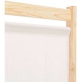 vidaXL Sobna pregrada s 4 panela od tkanine 160 x 170 x 4 cm krem | shoptok.hr