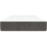 vidaXL Madrac s oprugama tamnosivi 100x220x20 cm baršunasti | shoptok.hr