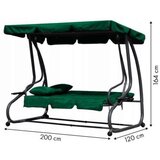 MULTIGARDEN Bastenska ljuljaska - lezaljka 2u1 green | ePonuda.com