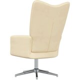  Stol za sproščanje kremno bel žamet, (20935311) | Shoptok.si