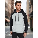 DStreet Bluza męska basic z kapturem szara | Shoptok.si