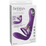 Pipedream Fantasy For Her - 4 motorni vibrator točke G in stimulator klitorisa z jezikom (vijolična)