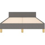 vidaXL Okvir za krevet s uzglavljem tamnosivi 120x190 cm od tkanine | shoptok.hr
