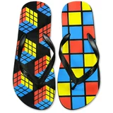 Frogies Men's flip-flops Rubik's Cube