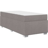 vidaXL Krevetna konstrukcija Sivo-smeđa 100 x 200 cm tkanina | shoptok.hr