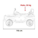  Licencirani Land Rover Defender 110 SVX Concept dječji automobil na akumulator, narančasti | shoptok.hr