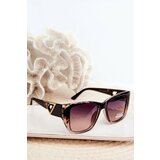 Kesi Women's sunglasses with decorative details UV400 Brown Cene