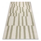 RugsX FLUX 461.109.SA400 volnena preproga OSTA - geometrijska, strukturna, loft bež / zelena 240x340 cm, (5000227570) | Shoptok.si