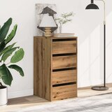 vidaXL Kutna komoda s ladicama boja artisian hrast 40x41x76 cm drveni | shoptok.hr