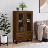 vidaXL Visoka omara rjavi hrast 69,5x31x115 cm inženirski les Cene