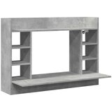 vidaXL Stenska pisalna miza betonsko siva 105x48x75 cm inženirski les | Shoptok.si