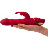 You2Toys Rabbit - vibrator s pokretnim prstenom (crveni) | shoptok.hr