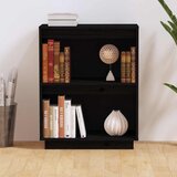  Konzolni ormarić crni 60 x 34 x 75 cm od masivne borovine | Shoptok.si
