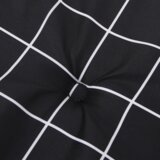 vidaXL vrtna blazina - črno karirasta - 180 x 50 x 4 cm - Oxford tkanina | Shoptok.si