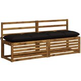  Jastučić za klupu VIANEN 100% poliester Crna 160 x 40 x 12 cm | shoptok.hr