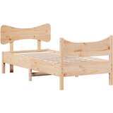  The Living Store Posteljni okvir brez vzmetnice 75x190 cm trdna borovina - Posteljni Okvir, (21499929) | Shoptok.si