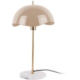 Leitmotiv Svjetlo smeđa stolna lampa s metalnim sjenilom (visina 56 cm) Waved Dome – | shoptok.hr