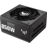 Asus TUF Gaming 850W 80 Plus Gold PSU, ATX 3.0 compatible, ATX 3.0 compatible, Fully modular etched cables, Military-grade Certification, Axial-tech fan design, Dual ball fan bearings, protective PCB coating, 10-year warranty - 90YE00S2-B0NA00 Cene