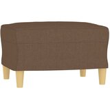  3-dijelni set sofa s jastucima smeđi od tkanine | Eponuda.com