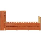  Krevet s regalom za knjige bez madraca 75 x 190 cm od borovine | shoptok.hr