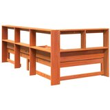  Knjižna postelja brez vzmetnice vošč. rjava 75x190 cm borovina, (21791323) | Shoptok.si