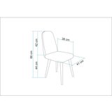 Hanah home trpezarijska stolica vina mini 1070 oak green