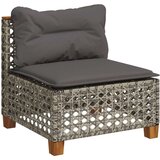  6-dijelni set vrtnih sofa od poliratana s jastucima sivi | shoptok.hr