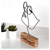 Dekorativna figura M-037, 17x31x3,5 cm, Crna