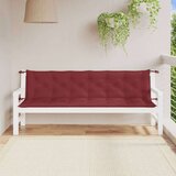 vidaXL Blazina za vrtno klop 2 kosa melanž rdeča 200x50x7 cm blago | Shoptok.si