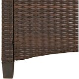  Vrtna klupa Smeđa i krem 105 x 60 x 112 cm Čelik i poliester | Eponuda.com