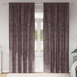  Baršunaste zavjese sa zavjesama 2 pcs Smeđa 245 x 140 cm Baršun | shoptok.hr