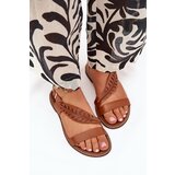 Boto Ladies sandals made of natural leather on a flat heel Zazoo | ePonuda.com