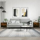 vidaXL Klubska mizica 2 kosa dimljen hrast 50x46x50 cm inženirski les Cene