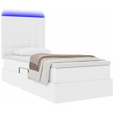 Krevet s prostorom za pohranu s LED-om Čista bijela 90 x 200 cm | Eponuda.com