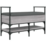 vidaXL Klop za čevlje siva sonoma 85,5x42x57,5 cm inženirski les | Shoptok.si