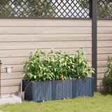  Vrtna saksija 3 pcs Sivi 120 x 40 x 37,5 cm Plastika | shoptok.hr