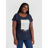 Only Carmakoma Majica 'CARKETTY' bež / noćno plava / pastelno plava / zlatna | shoptok.hr