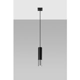 Sollux Črna/v srebrni barvi kovinska viseča svetilka ø 8 cm Longbot – | Shoptok.si