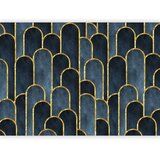 Foto tapeta - Gold and Navy Blue Pattern 350x256 Vodootporna | shoptok.hr