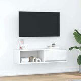 TV omarica bela 100x31x25,5 cm iz umetnega lesa, (21829773) Cene