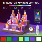 BEARUT 3-nivojsko stojalo za steklenice z RGB LED-osvetlitvijo | Shoptok.si