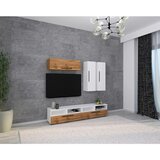 MID.YOU Dnevni Regal Arila, Barva Hrasta, Bela, 5-Delno | Shoptok.si