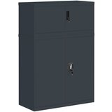 Ormarić za spise antracit 90x40x130 cm čelični | shoptok.hr