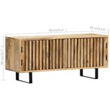 TV omarica 90x30x40 cm trden mangov les | Shoptok.si