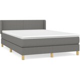Maison Chic Box spring postelja - Vzmetna postelja z vzmetnico temno siva 140x200 cm blago SL20739, (21893169) | Shoptok.si